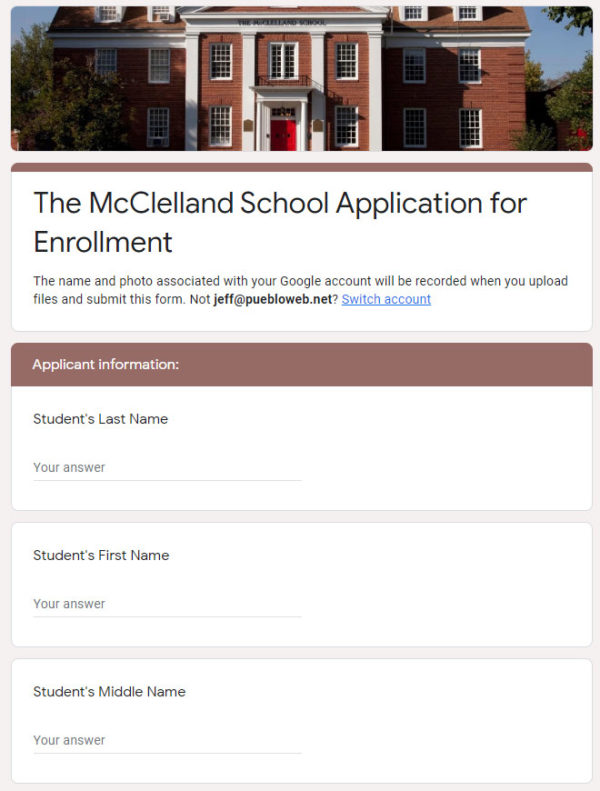 Admissions The McClelland School